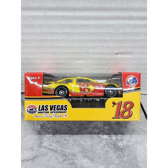 Nascar Action Racing Collectibles Las Vegas Motor Speedway 1:64 Scale Yellow Car - Picture 1 of 6